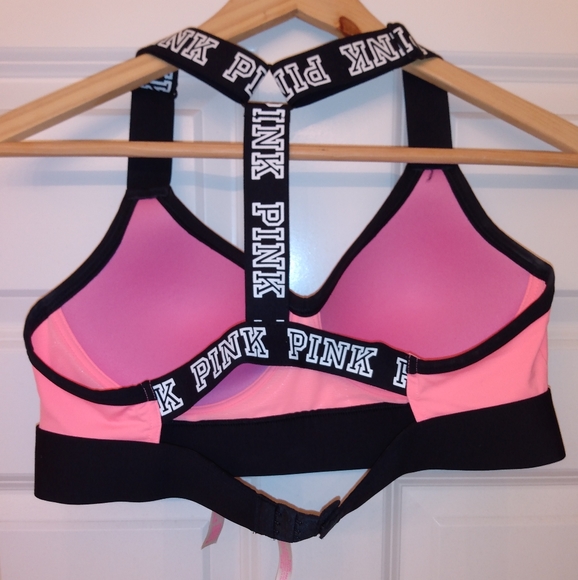 Sold ,🚫🚫Pink T-Back Sports Bra Medium - Picture 3 of 3